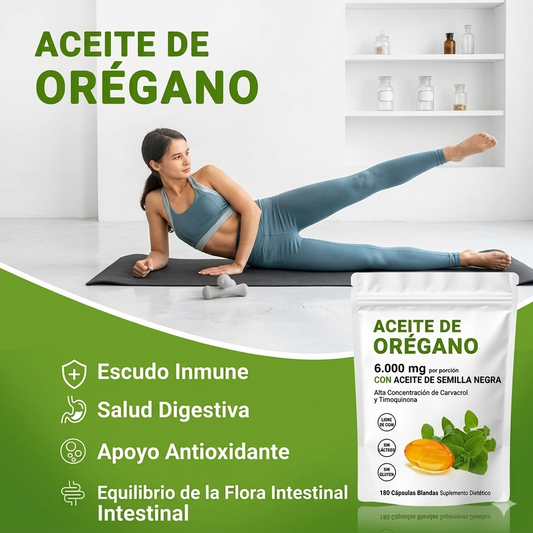 Aceite De Orégano 6000 Mg - Refuerza tu sistema inmunológico natural