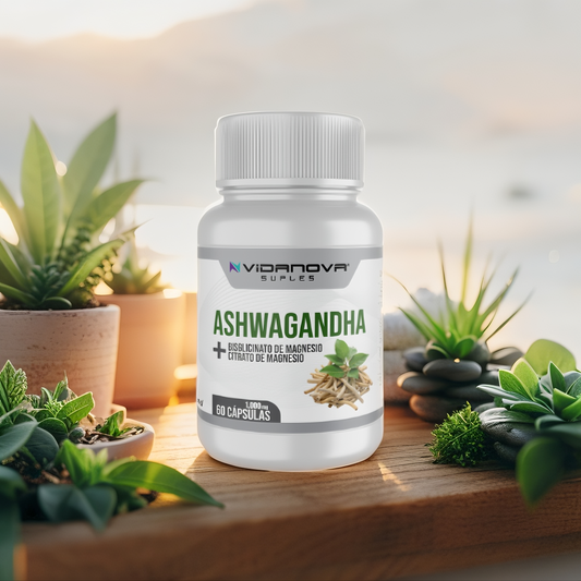 Complejo Ashwagandha + Magnesio - Reduce estrés, mejora energía y sueño