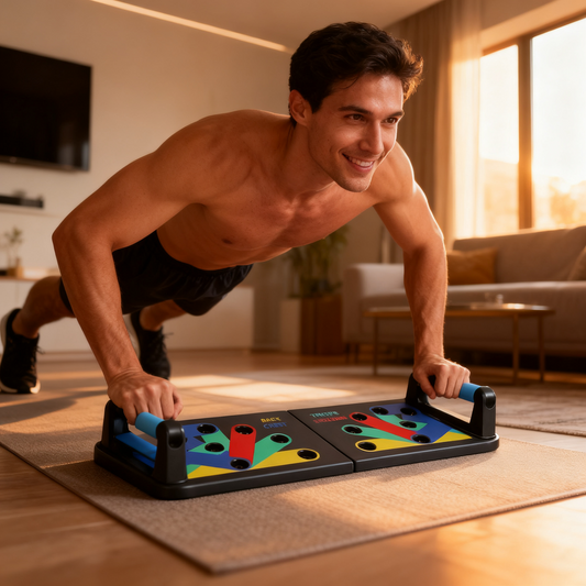 Tablero Flexiones Multifuncional Deporte - Entrena pecho, brazos y espalda