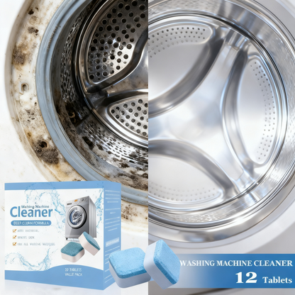 (12PCS) Caja pastillas lavadora - Limpia y desinfecta tu lavadora