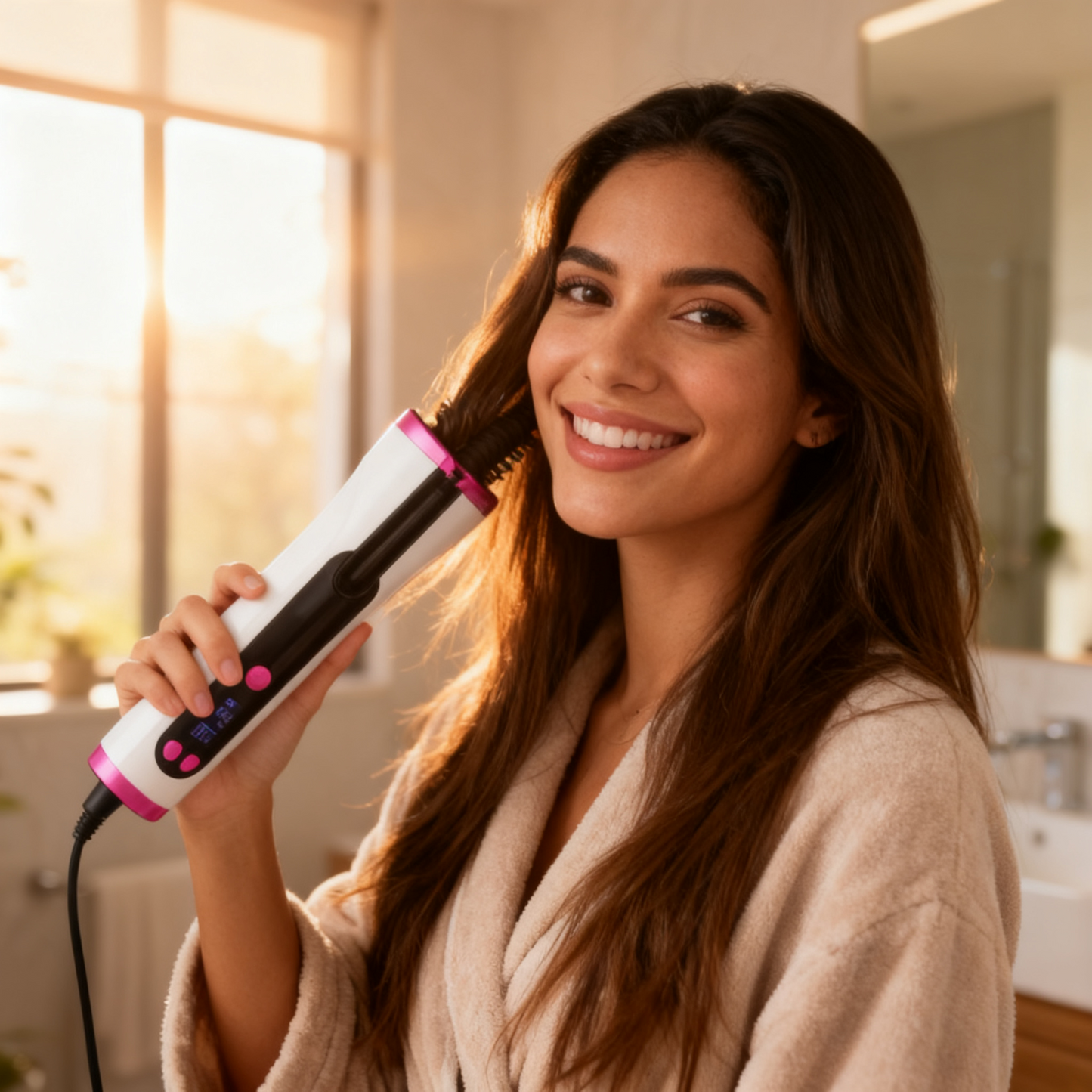 Onduladora y Rizadora Compacta Portátil - Rizos perfectos en minutos ✨