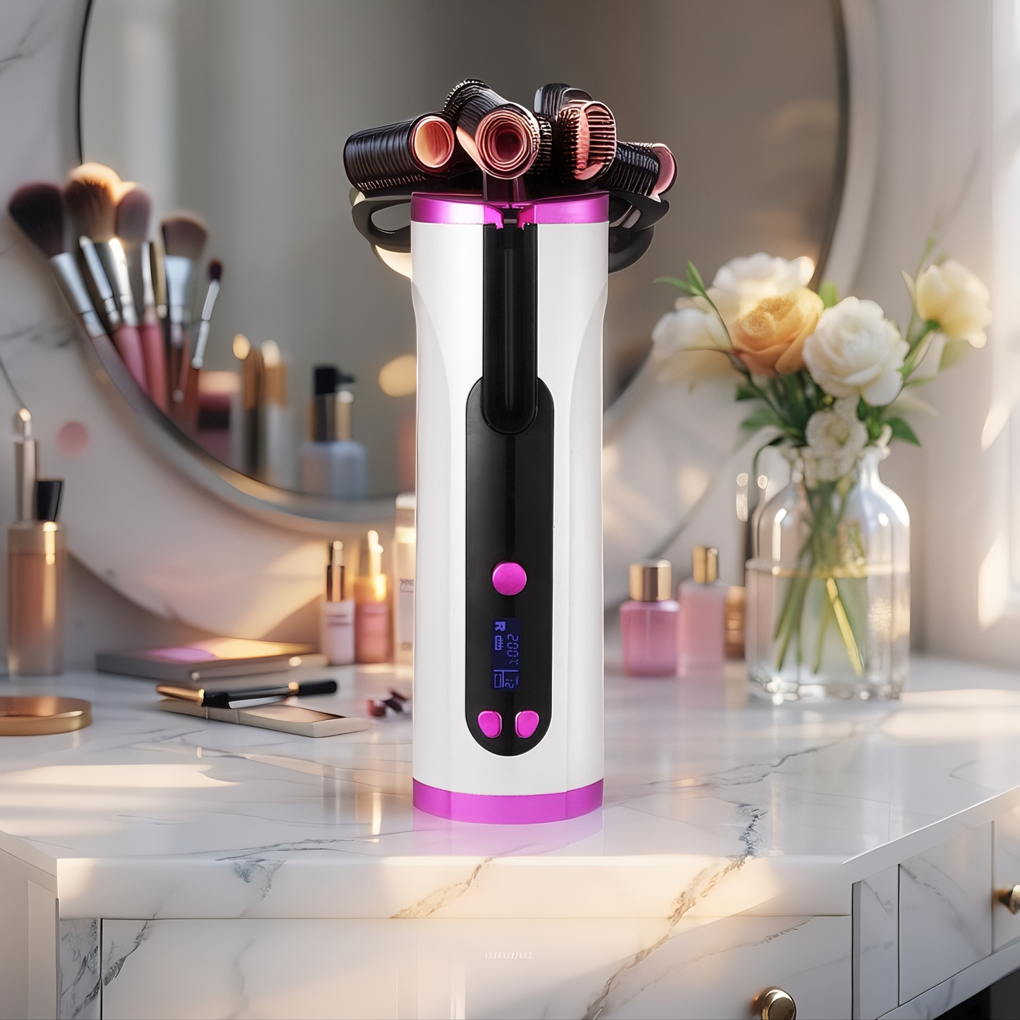 Onduladora y Rizadora Compacta Portátil - Rizos perfectos en minutos ✨